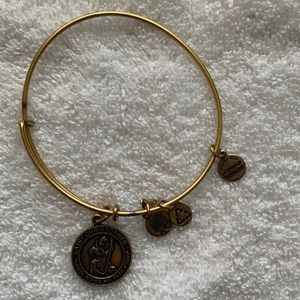 Alex and Ani Saint Christopher charm bangle bracelet